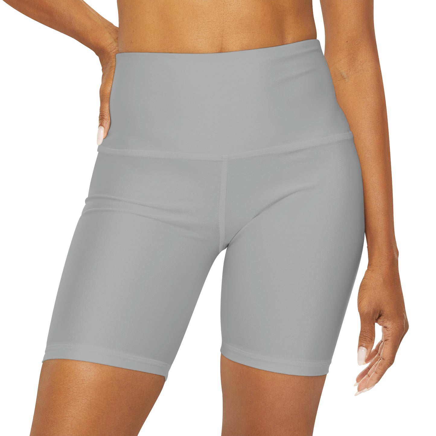 High Waisted Yoga Shorts (AOP)