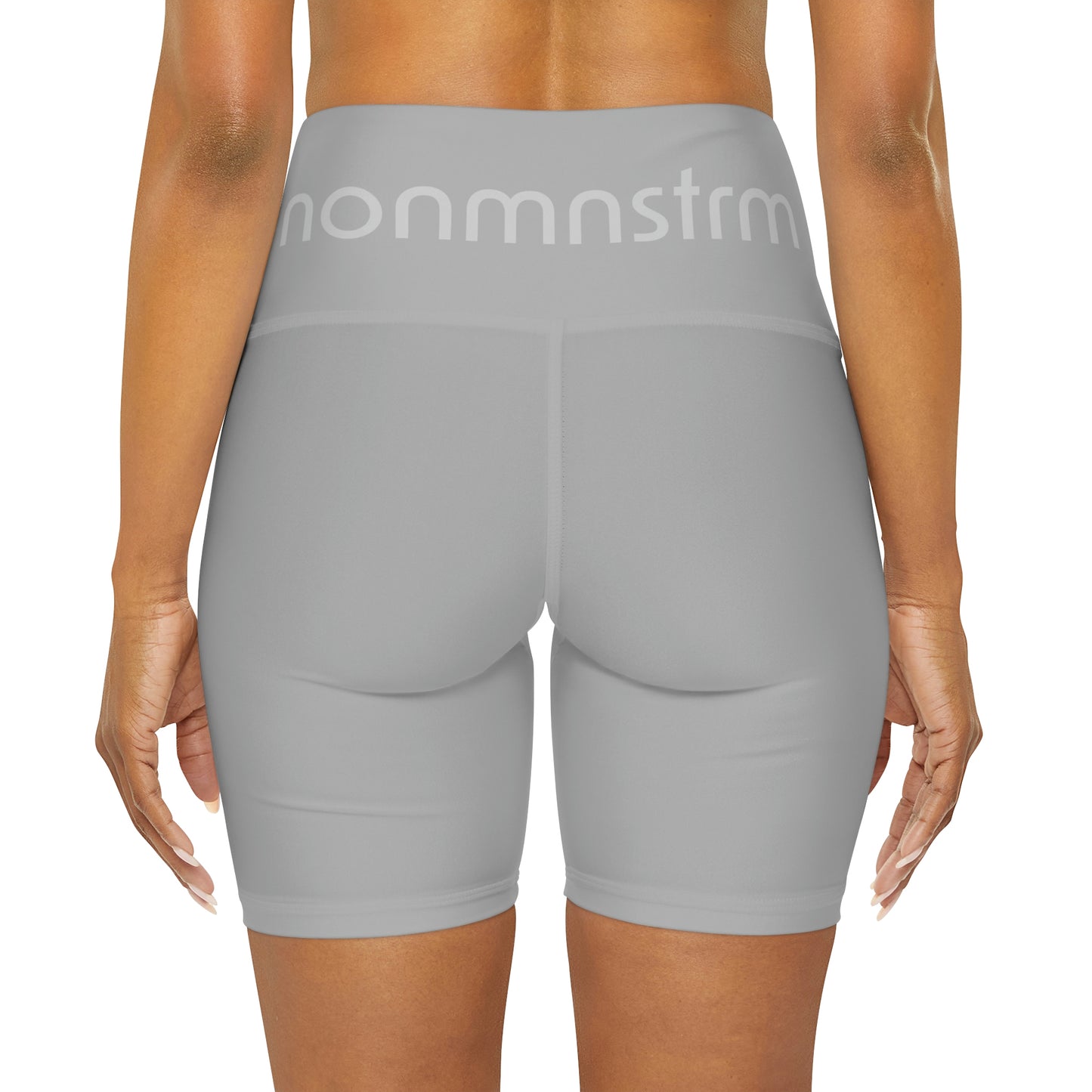 High Waisted Yoga Shorts (AOP)